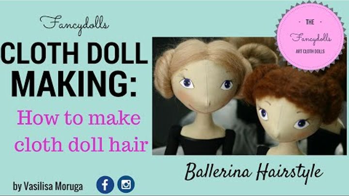 Cloth doll making: How to make cloth doll hair