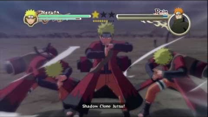 Naruto Shippuden: Ultimate Ninja Storm 2 - Sage Naruto/6-Tails vs Pain Pt 1/2 HD