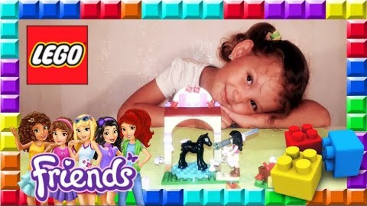 ✿ LEGO Friends Подружки из Хартлейк Сити Эмма купает жеребенка Конструктор Лего 41123 Emma and foal