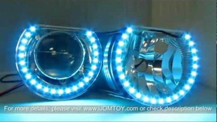 iJDMTOY BMW E46 3 Series RGB Multi-Color LED Angel Eyes Rings iJDMTOY BMW E46 3 Series RGB Multi-Color LED Angel Eyes Rings