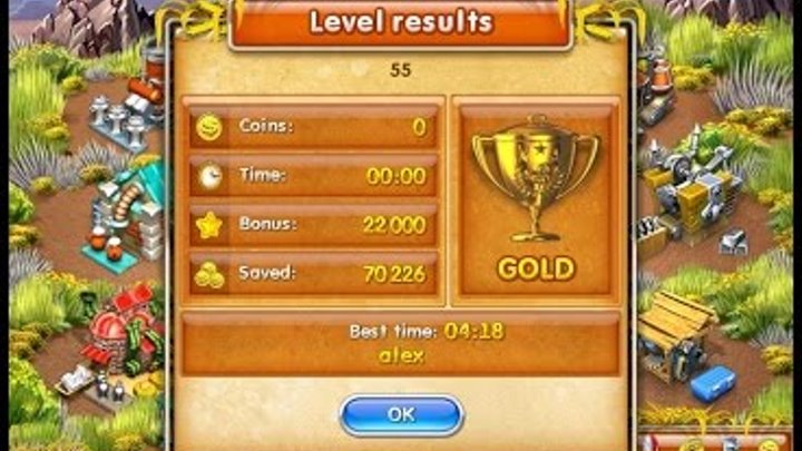 Farm Frenzy 3 American Pie (level 55) only GOLD Веселая ферма 3 Американский пирог Уровень 55 Золото