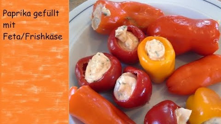 Paprika Antipasti mit Frischkäse | Rezept | VLOG | Kalte Küche