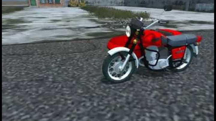 Скачать бесплатно Мод Мотоцикла с коляской Иж Планета 5 для игры Farming Simulator 2013