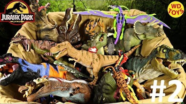 New Huge Box Jurassic Park Surprise Dinosaur Toys #2 / Spinosaurus, Trex, Raptor Unboxing Top 10