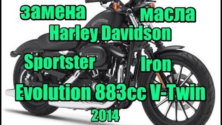 Замена масла Sportster 883 IRON Evo Harley 2014г. Change of oil Sportster 883 IRON Evo Harley 2014