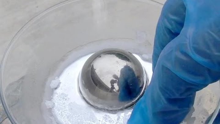 Freezing the Liquid Metal MERCURY - SOLID