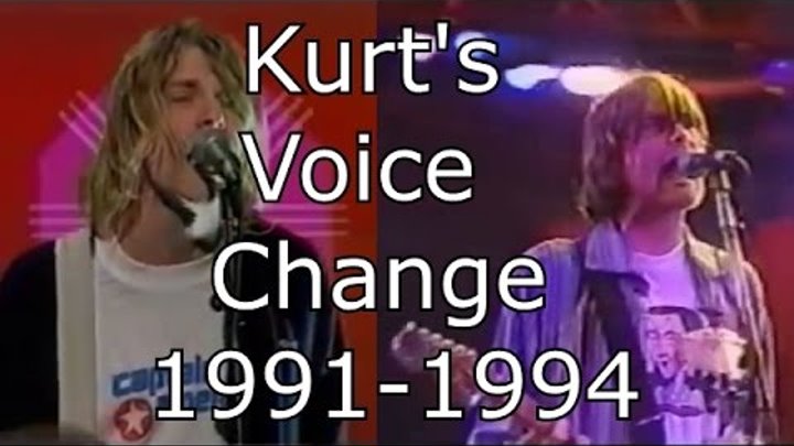 Nirvana - Smells Like Teen Spirit - Kurt's Voice Change 1991-1994 (Live Mix)