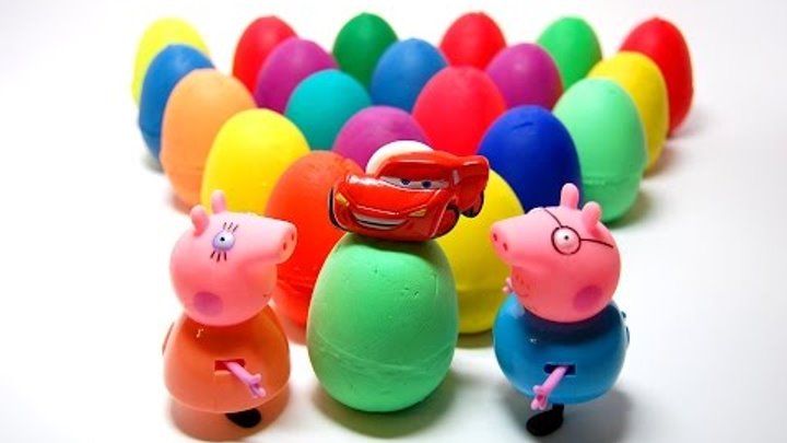 20 Surprise Eggs short ver. Peppa Pig Hello Kitty McQueen Angry Birds SpongeBob Rio