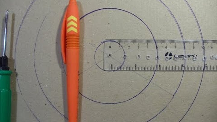 Как нарисовать идеально ровный круг без циркуля Круг для наждака