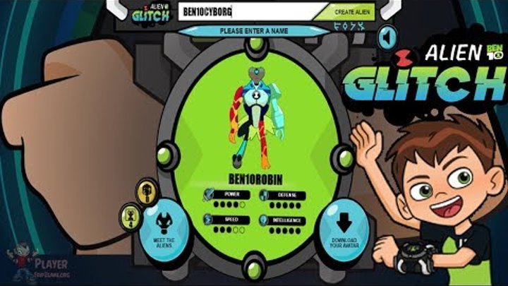 Ben 10 Alien Glitch With All Teen Titans Go Characters (Cartoon Network Games)