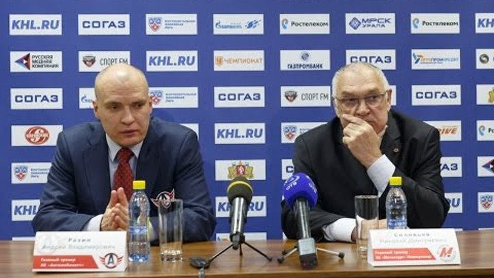 Пресс-конференция - "Автомобилист" 2:1 "Металлург" (Новокузнецк) (6.10.15)