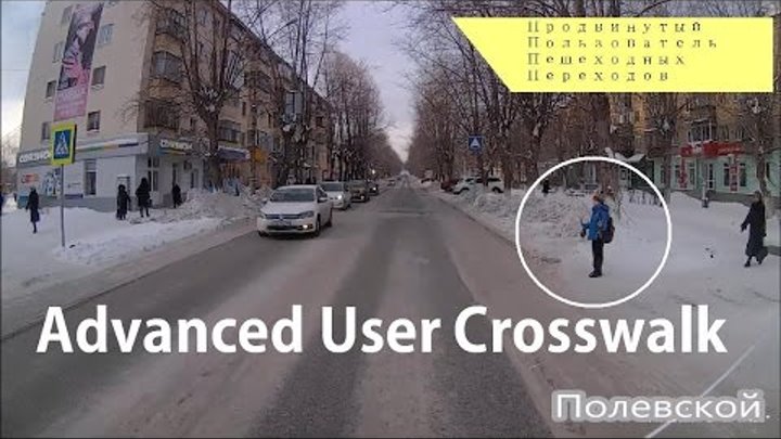 ПОЛЕВСКОЙ. Продвинутый Пользователь Пешеходных Переходов. Advanced User crosswalk.