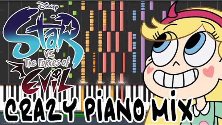 Crazy Piano! STAR VS THE FORCES OF EVIL THEME смотреть онлайн Crazy Piano! STAR VS THE FORCES OF EVIL THEME