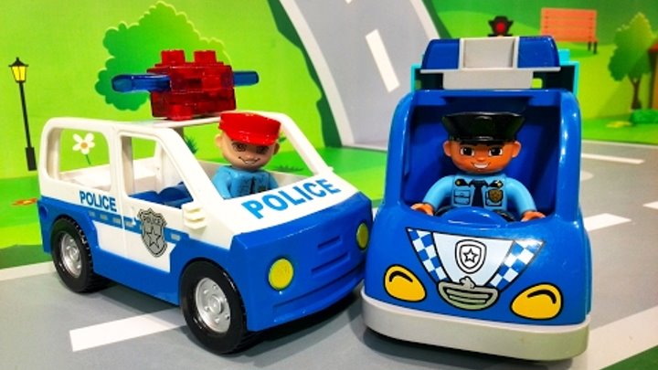 Мультики про полицейские машинки. Опасная ПОГОНЯ в ЛЕГО городе. Развивающие мультфильмы для детей