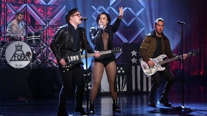Demi Lovato & Fall Out Boy Perform 'Irresistible'
