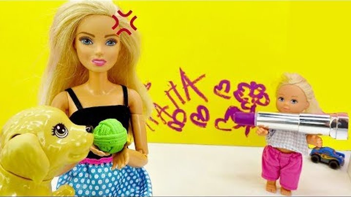 Штеффи осталась дома одна - Видео Барби и Кен.
