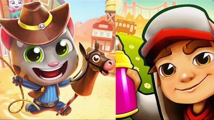 Talking Tom Gold Run Cowboy Tom Wild West Update 2017 vs Subway Surfers Bangkok Talking Tom Gold Run Cowboy Tom Wild West Update 2017 vs Subway Surfers Bangkok