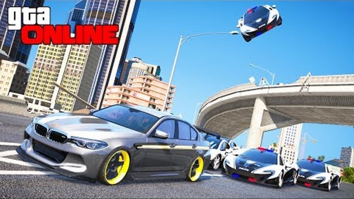 gta 5 полиция - погоня за bmw m5 от полиции на mclaren p1 (полицейские погони)! gta 5 полиция - погоня за bmw m5 от полиции на mclaren p1 (полицейские погони)!