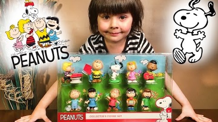 Новая коллекция, полный набор персонажей, из мульт-сериала Снупи/Snoopy - "Peanuts"