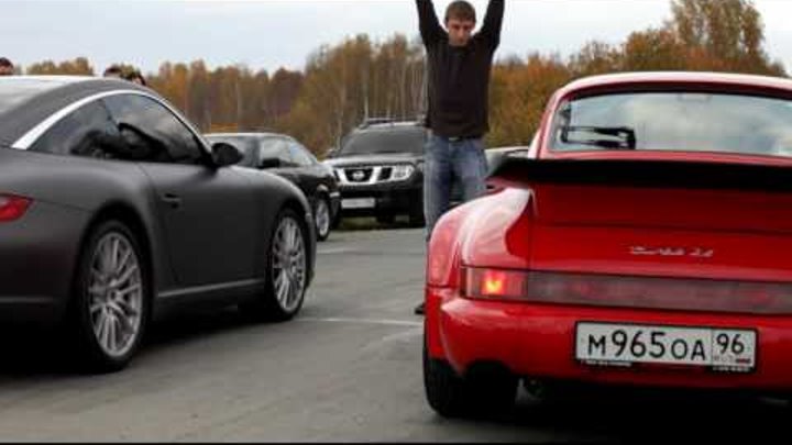 Porsche 964 Turbo Koka vs Porsche 997 Targa matte матовая Porsche 964 Turbo Koka vs Porsche 997 Targa matte матовая