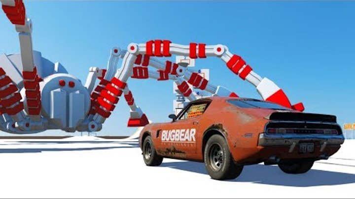 Машинки гонки на таран ГИГАНТСКИЙ ПАУК Мультик про машинки для детей новые серии игра смотреть онлайн Машинки гонки на таран ГИГАНТСКИЙ ПАУК Мультик про машинки для детей новые серии игра