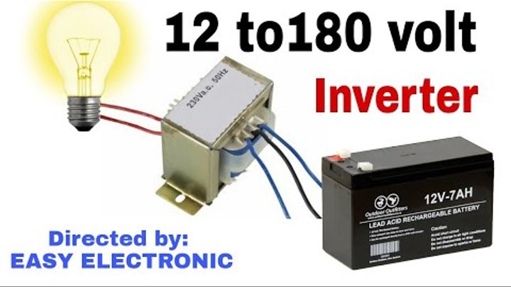 How to make 12 volt dc to 220 volt ac inverter