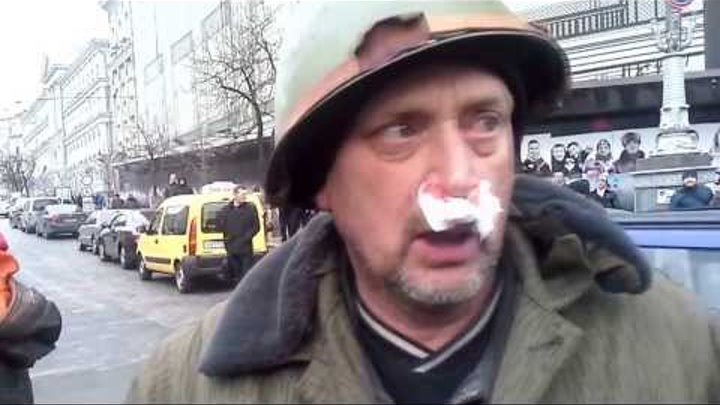 Избиение водителя в центре Киева.