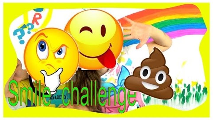Emoji Challenge смайл челлендж Конфеты за какашку )) Рома и Даша показывают смайлики