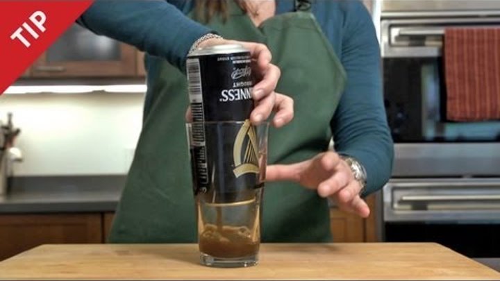 How to Pour the Perfect Guinness from a Can - CHOW Tip How to Pour the Perfect Guinness from a Can - CHOW Tip