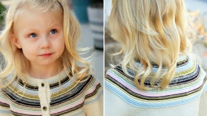 Связать Детский Кардиган для Девочки Спицами - 2017 / Knit Cardigan for Girl with Knitting Needles