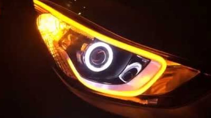 Установка линз и дхо Hyundai Elantra Установка линз и дхо Hyundai Elantra