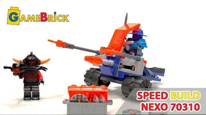 LEGO NEXO KNIGHTS 70310 KNIGHTON DISC LAUNCHERS speed build review