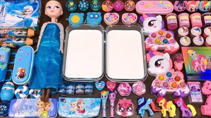 Special Series #40 BLUE vs PINK ELSA and UNICORN !! Mixing Random Things into GLOSSY Slime Special Series #40 BLUE vs PINK ELSA and UNICORN !! Mixing Random Things into GLOSSY Slime