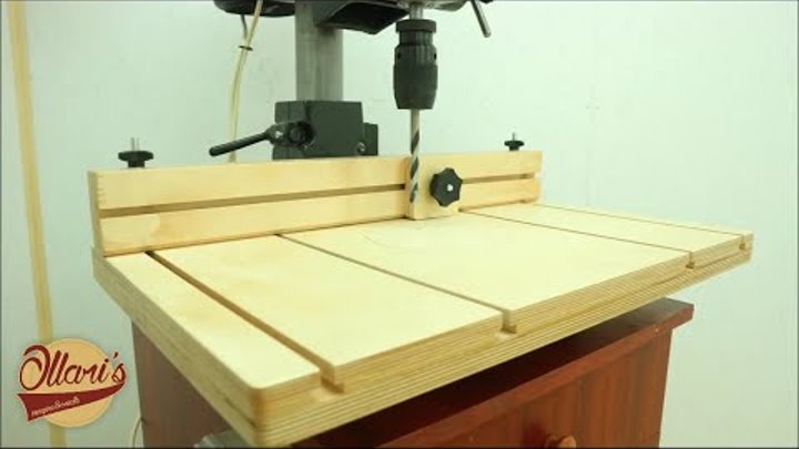 Making a Drill Press Table and Fence / Cheap and Easy