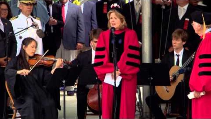 Opera Singer Renée Fleming sings "America the Beautiful" | Harvard Commencement 2015