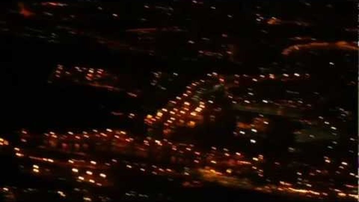 Ночной Петербург. Вид с самолёта