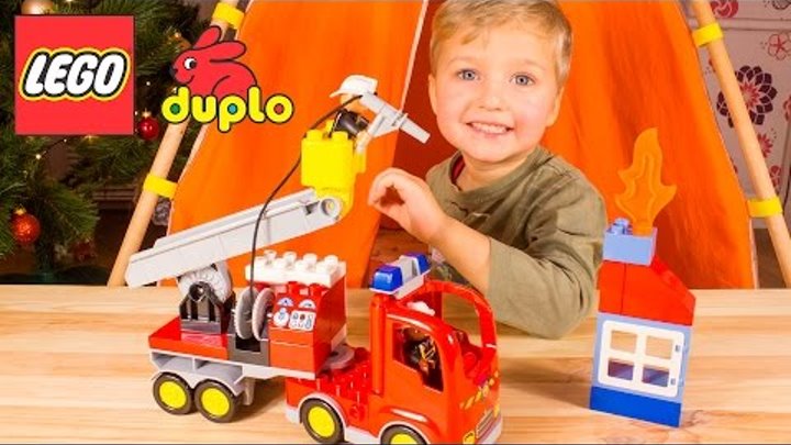 Lego DUPLO 10592 Fire Truck. Пожарная машина Лего дупло.