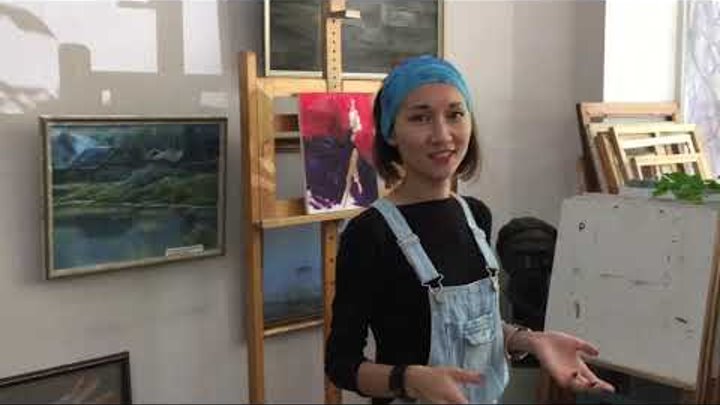 Выставка союз художников Казахстана в Караганде Арт Директор Мадина и канал ИП живой ролик для Всех
