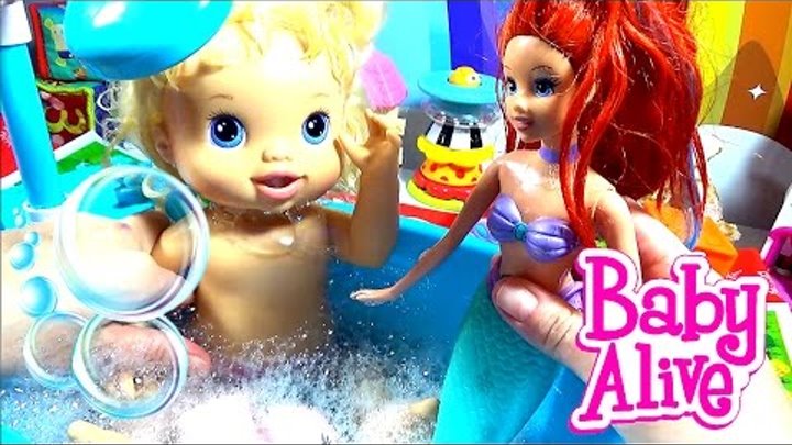 Барби РУСАЛКА МНОГО Мыльные Пузыри Most Barbie MERMAID Soap Bubbles A LOT for kids Curly Lisa