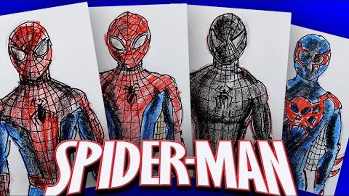 История костюма Человека Паука / Рисуем костюмы Spiderman