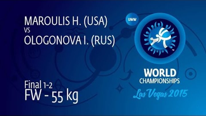 GOLD FW - 55 kg: H. MAROULIS (USA) df. I. OLOGONOVA (RUS) by TF, 11-0 GOLD FW - 55 kg: H. MAROULIS (USA) df. I. OLOGONOVA (RUS) by TF, 11-0