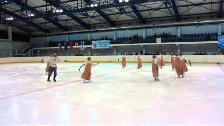 Ансамбль танцев на льду "Гармония"- выступление в Санкт Петербурге