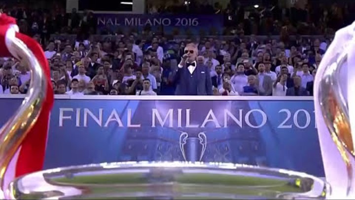 Andrea Bocelli - Now We Are Free (Gladiator) | Final Champions 2016 Real Madrid - Atlético de Madrid