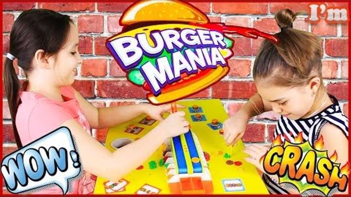 Челлендж БУРГЕР МАНИЯ Challenge Burger Mania Веселая игра для детей и взрослых