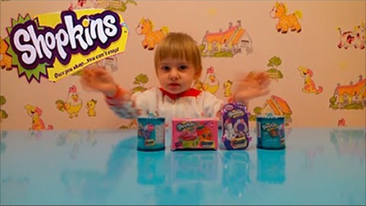 Шопкинсы 4 сезон бочонки и корзинки сюрпризы с игрушками распаковка Shopkins surprise toys unboxing