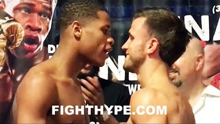 DEVIN HANEY TRADES WORDS WITH MASON MENARD AT WEIGH-IN AND FINAL FACE OFF