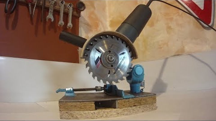 Стойка для болгарки УШМ.Make your own angle grinder stand and metal chop saw