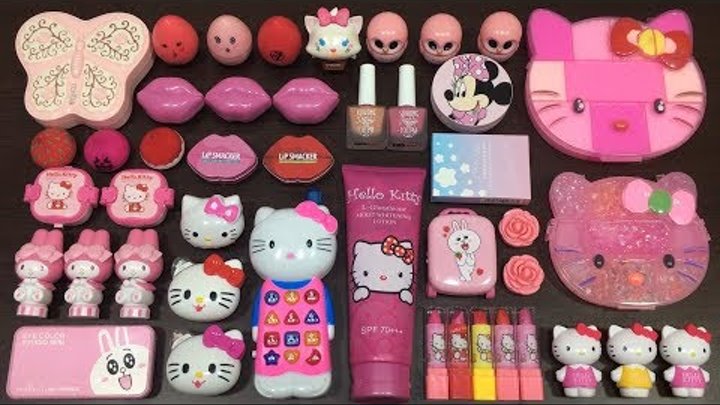 Slime Mixing | Special Series PINK Hello Kitty | Mixing Random Things into Slime Slime Mixing | Special Series PINK Hello Kitty | Mixing Random Things into Slime