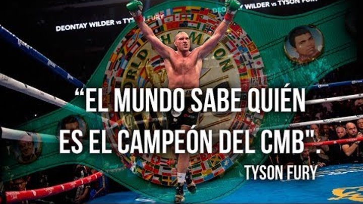 Tyson Fury: "El mundo sabe quién es el campeón del CMB".