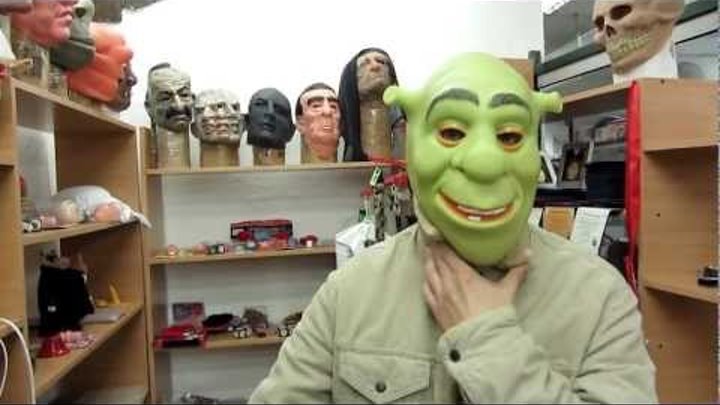 Маска "Шрек"(Shrek) Latex-mask.com.ua